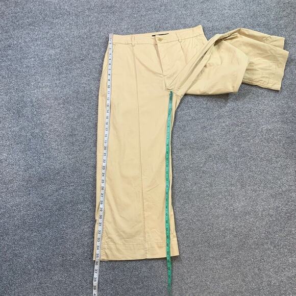 Lauren Ralph Lauren Pants Womens 6 Butter Cotton Blend Stretch Wide Leg Cropped - Picture 4 of 9